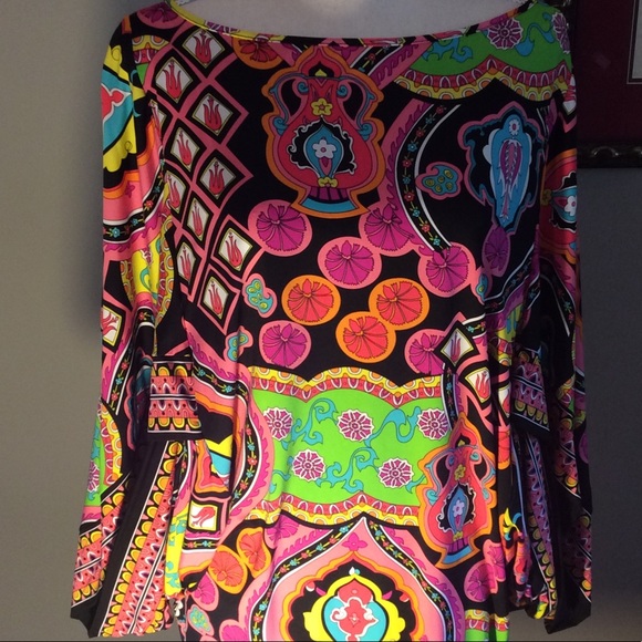 Trina Turk Marrakesh Dress Swim Tunic Size Medium - Picture 7 of 8